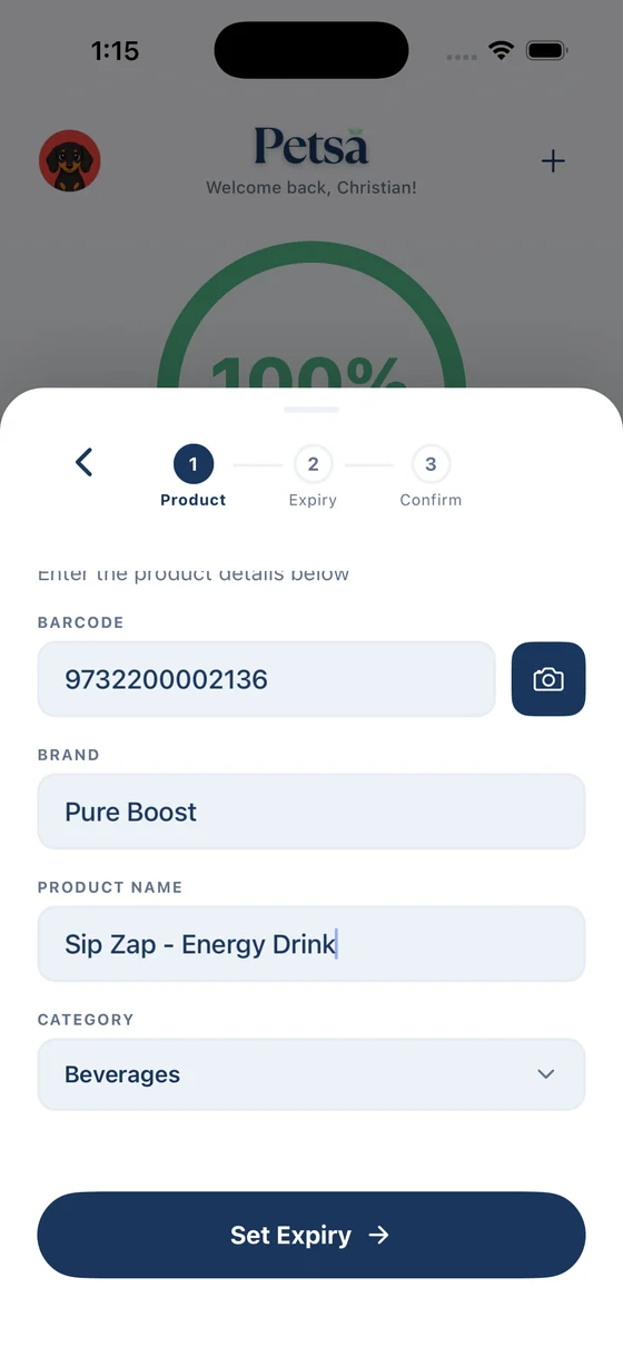 Adding an item: Skin Night Lotion under Skin Care Brand, assigned to Personal Care category.